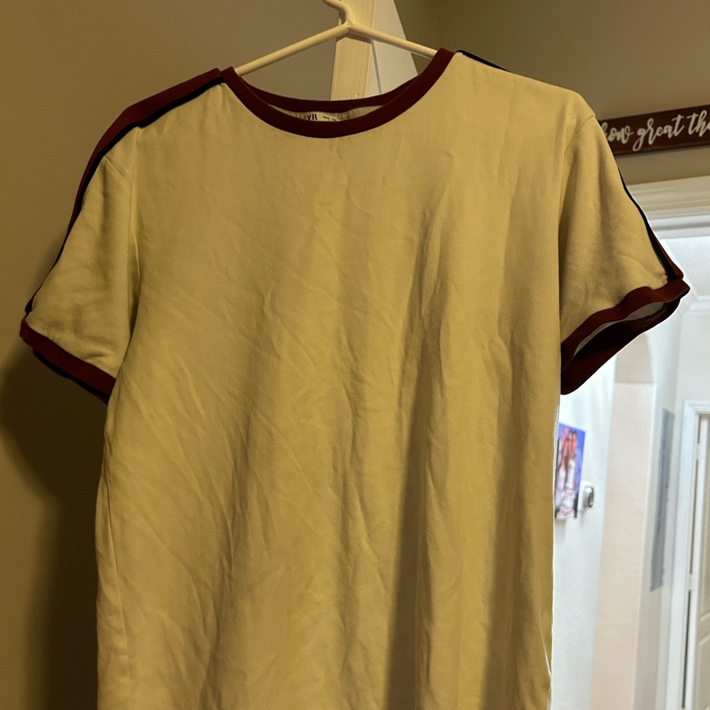 ZARA Brand Short Sleeve polyester MENS Shirt